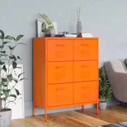 vidaXL Byråer>Byrå 80x35x101,5 cm stål