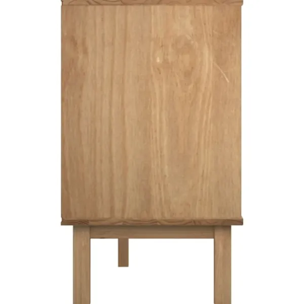 vidaXL Byråer>Byrå OTTA brun& 111x43x73,5 cm massiv furu