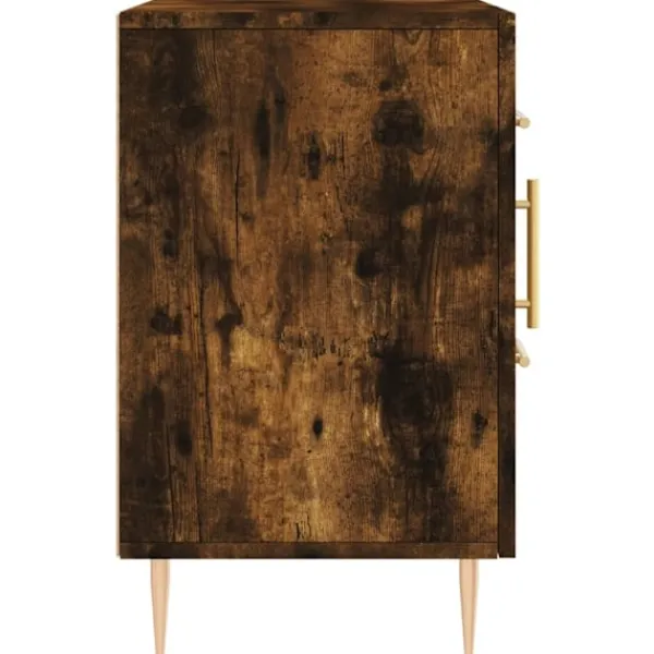 vidaXL Byråer>Byrå rökfärgad ek 100x36x60 cm konstruerat trä