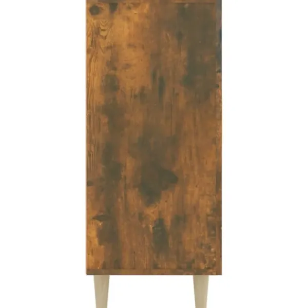 vidaXL Sideboards>Byrå rökfärgad ek 90x34x80 cm konstruerat trä