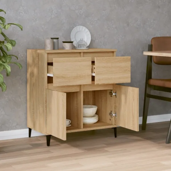 vidaXL Sideboards>Byrå sonoma-ek 60x35x70 cm konstruerat trä