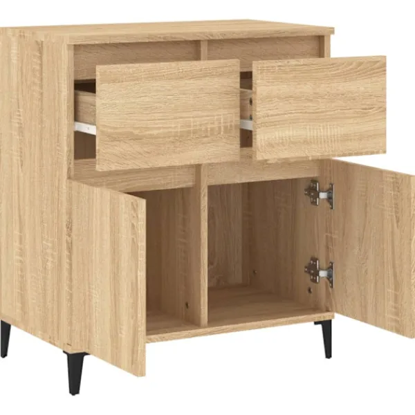 vidaXL Sideboards>Byrå sonoma-ek 60x35x70 cm konstruerat trä