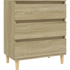 vidaXL Byråer>Byrå sonoma-ek 60x35x70 cm konstruerat trä