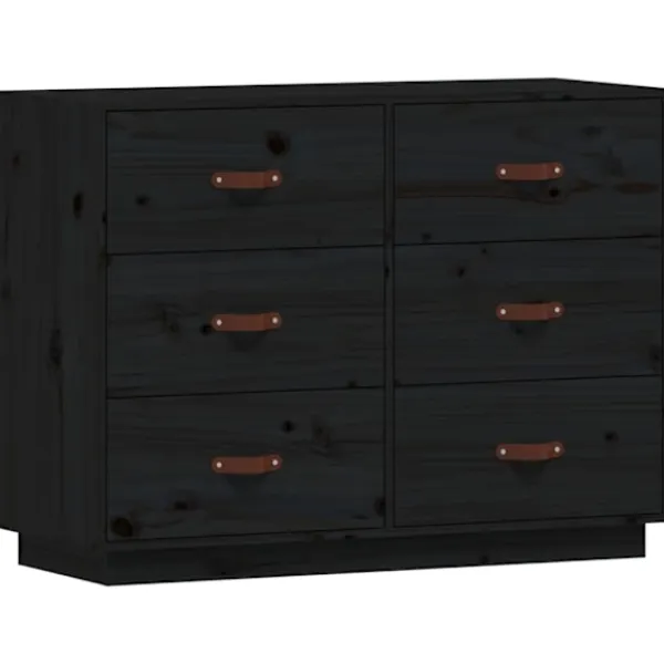 vidaXL Byråer>Byrå 100x40x75 cm massiv furu