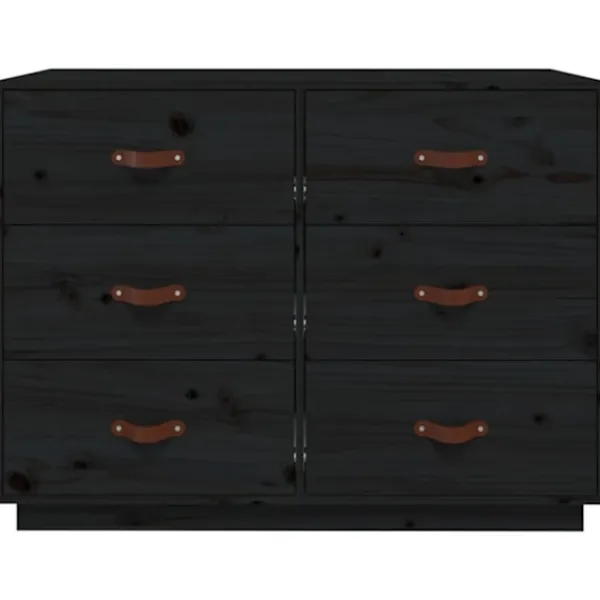 vidaXL Byråer>Byrå 100x40x75 cm massiv furu