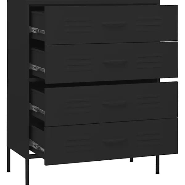 vidaXL Byråer>Byrå 80x35x101,5 cm stål