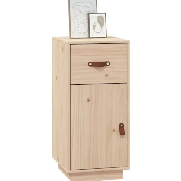 vidaXL Byråer>Byrå 34x40x75 cm massiv furu