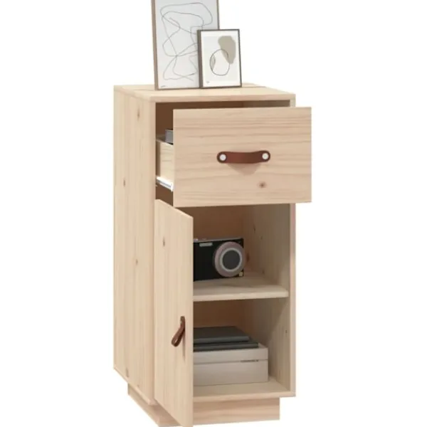 vidaXL Byråer>Byrå 34x40x75 cm massiv furu