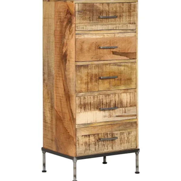 vidaXL Byråer>Byrå 45x35x106 cm massivt mangoträ