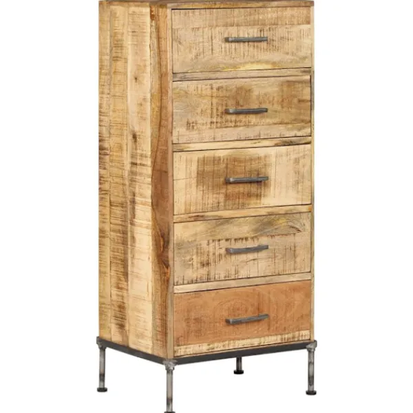 vidaXL Byråer>Byrå 45x35x106 cm massivt mangoträ