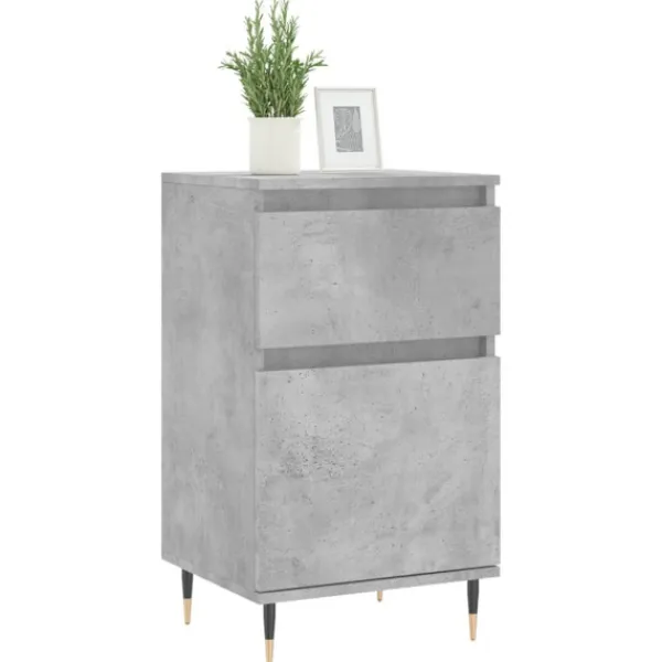 vidaXL Byråer>Byråer 2 st betong 40x35x70 cm konstruerat trä