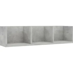 vidaXL Hyllor>CD-hylla betong 75x18x18 cm konstruerat trä