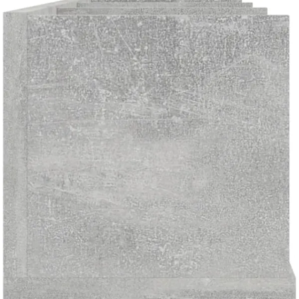vidaXL Hyllor>CD-hylla betong 75x18x18 cm konstruerat trä