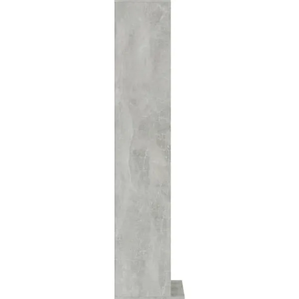 vidaXL Hyllor>CD-hylla betong 21x20x88 cm konstruerat trä