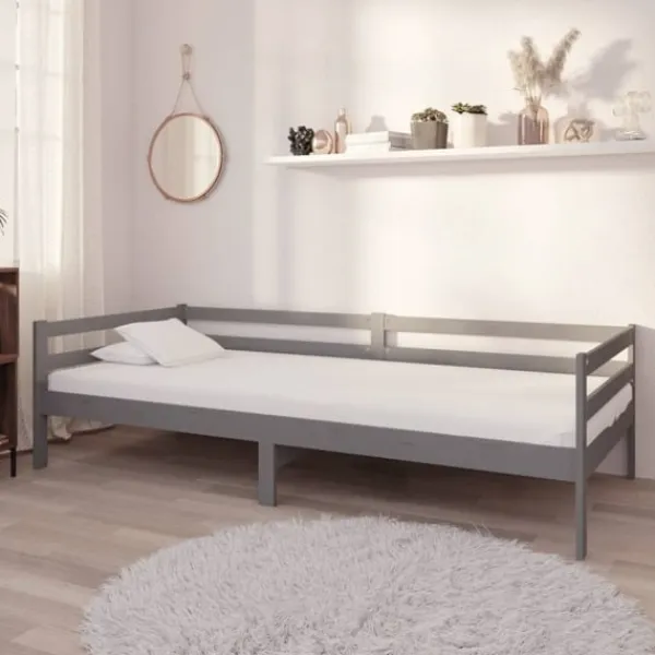 vidaXL Sängar>Dagbädd massiv furu 90x200 cm