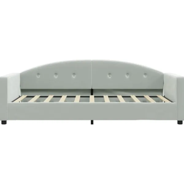 vidaXL Soffor>Dagbädd ljus 80x200 cm sammet
