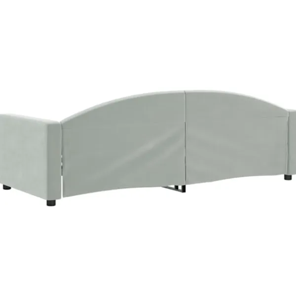 vidaXL Soffor>Dagbädd ljus 80x200 cm sammet