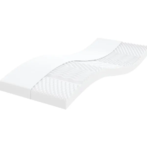 vidaXL Soffor>Dagbädd med extrabädd och madrasser ljus 90x190 cm tyg
