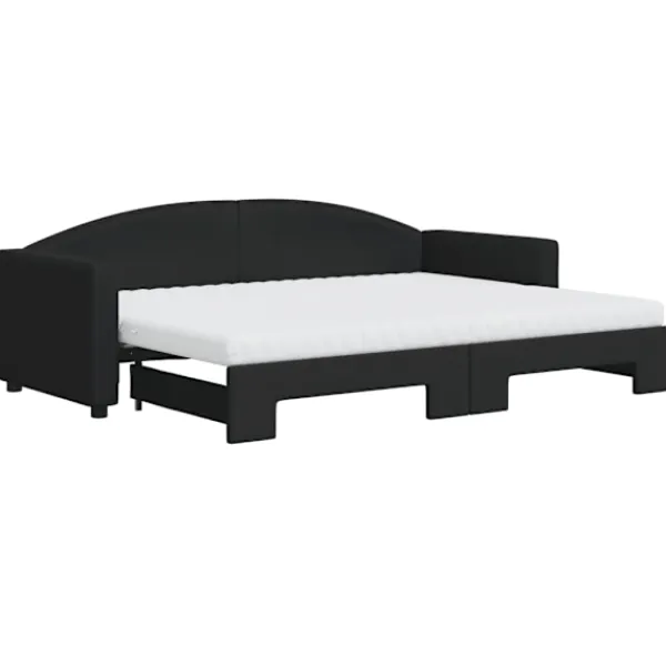 vidaXL Soffor>Dagbädd med madrasser utdragbar 80x200 cm tyg