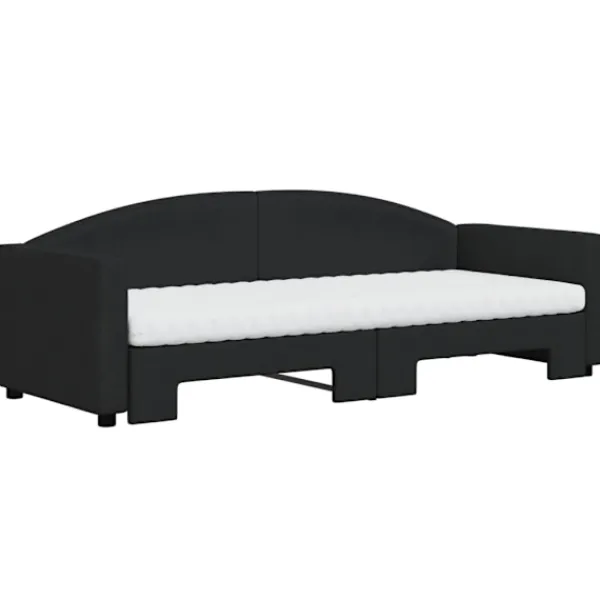vidaXL Soffor>Dagbädd med madrasser utdragbar 80x200 cm tyg