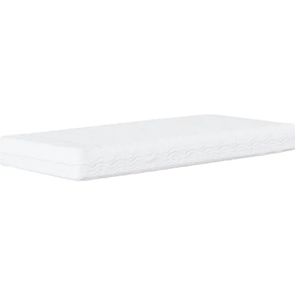 vidaXL Soffor>Dagbädd med madrass gräddvit 100x200 cm tyg