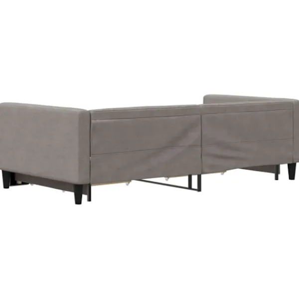 vidaXL Soffor>Dagbädd utdragbar med lådor 100x200 cm tyg