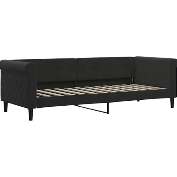vidaXL Soffor>Dagbädd utdragbar med madrasser 80x200 cm sammet