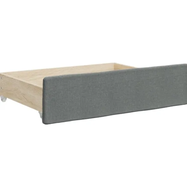 vidaXL Soffor>Dagbädd utdragbar med lådor mörk 100x200 cm tyg