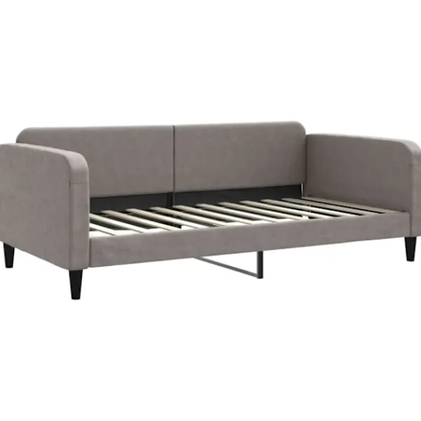vidaXL Soffor>Dagbädd utdragbar med lådor 100x200 cm tyg