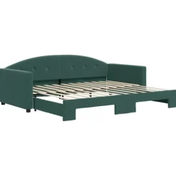 vidaXL Soffor>Dagbädd utdragbar mörk 90x200 cm sammet