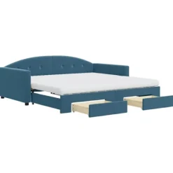 vidaXL Soffor>Dagbädd utdragbar med lådor 100x200 cm sammet