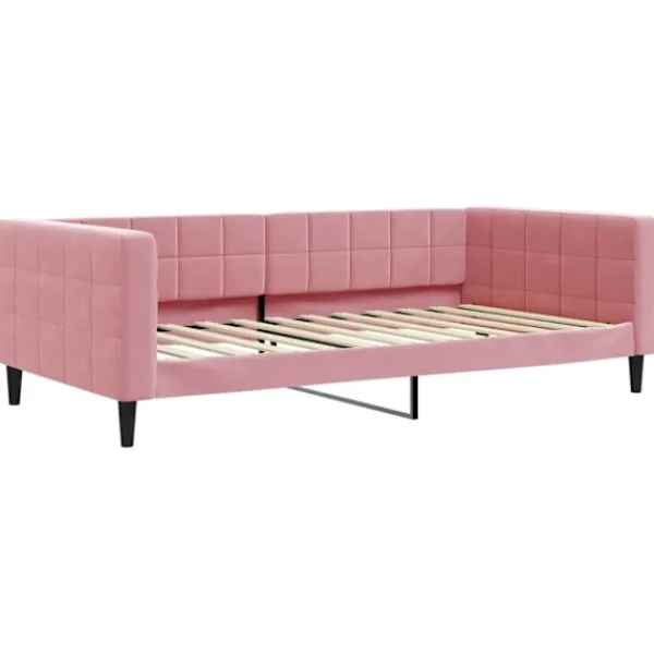 vidaXL Soffor>Dagbädd utdragbar och madrasser 100x200 cm sammet