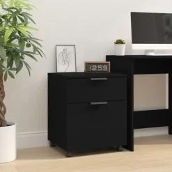 vidaXL Kontorsmöbler>Dokumentskåp med hjul 45x38x54 cm konstruerat trä