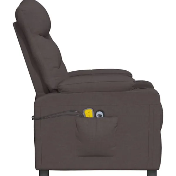 vidaXL Fåtöljer>Elektrisk massagefåtölj mörk tyg