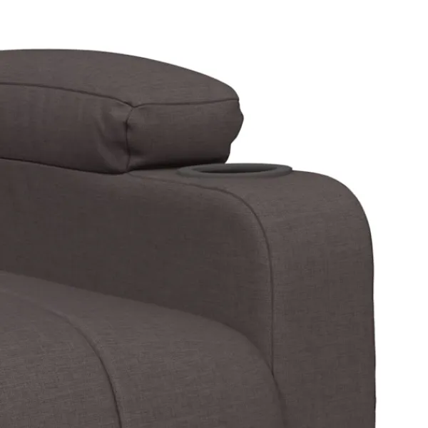 vidaXL Fåtöljer>Elektrisk massagefåtölj mörk tyg