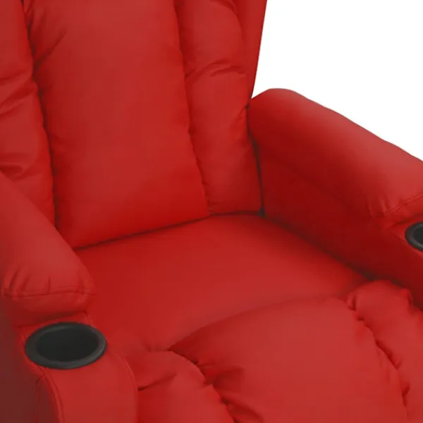 vidaXL Fåtöljer>Elektrisk reclinerfåtölj vin konstläder