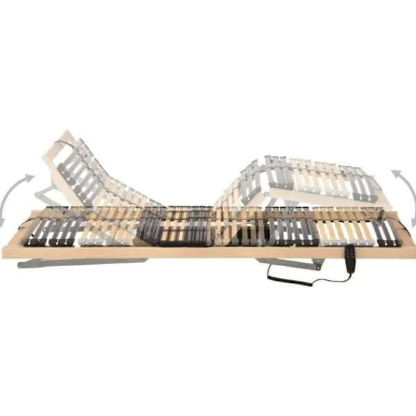 vidaXL Sängar>Elektrisk ribbotten med 42 ribbor 7 zoner 90x200 cm