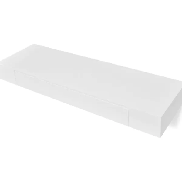 vidaXL Hyllor>Flytande vägghylla med låda MDF 80x25x8cm