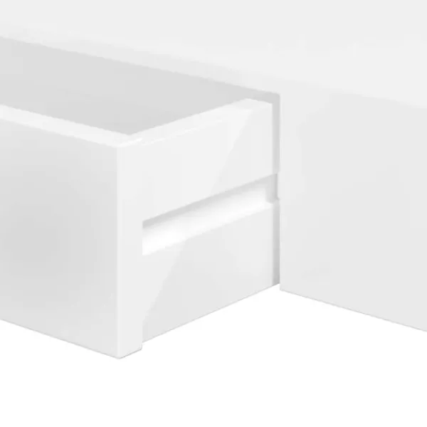 vidaXL Hyllor>Flytande vägghylla med låda MDF 80x25x8cm