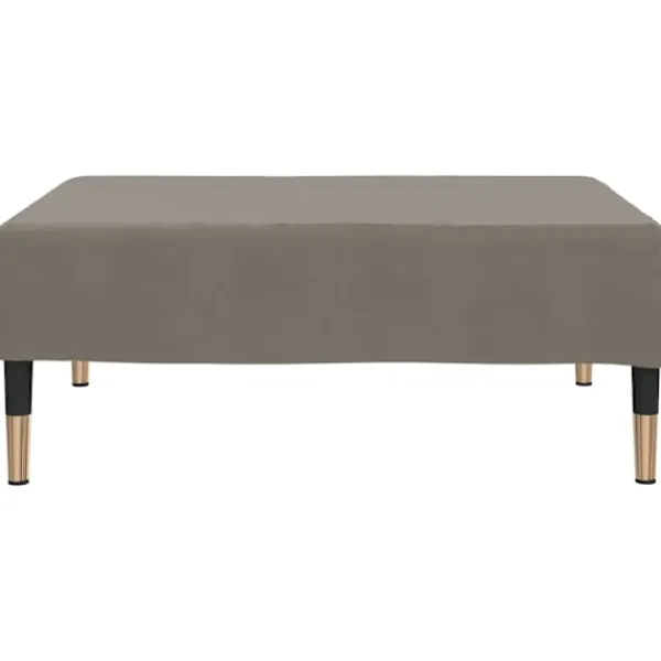 vidaXL Pallar>Fotpall ljus 78x56x32 cm sammet