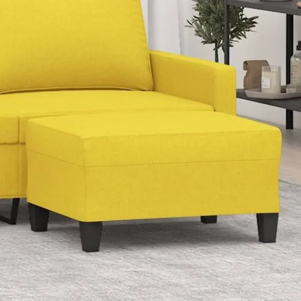 vidaXL Pallar>Fotpall ljus 70x55x41 cm tyg