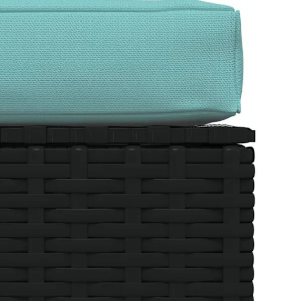 vidaXL Sittpuffar>Fotpall med dyna konstrotting 70x70x30 cm