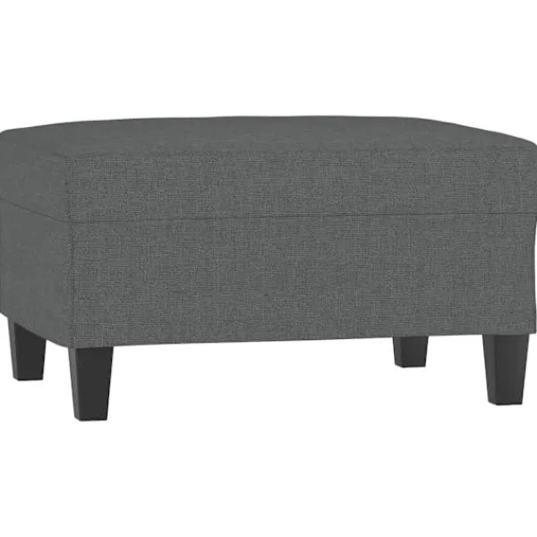 vidaXL Pallar>Fotpall mörk 70x55x41 cm tyg