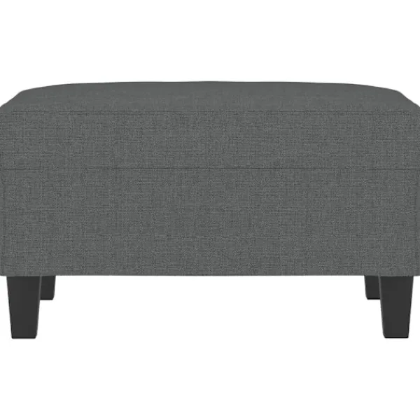 vidaXL Pallar>Fotpall mörk 70x55x41 cm tyg