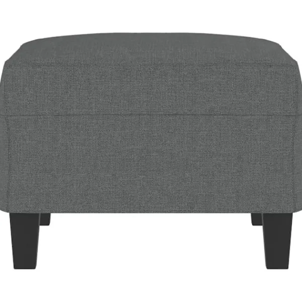 vidaXL Pallar>Fotpall mörk 70x55x41 cm tyg