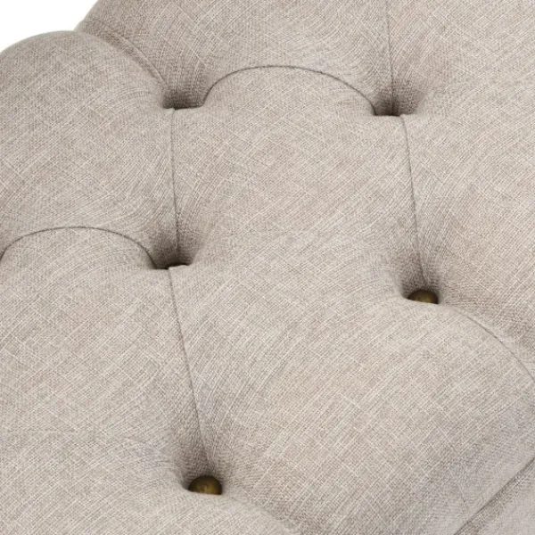 vidaXL Kistor & Koffertar>Förvaringsbänk med ryggstöd 110 cm gräddvit tyg
