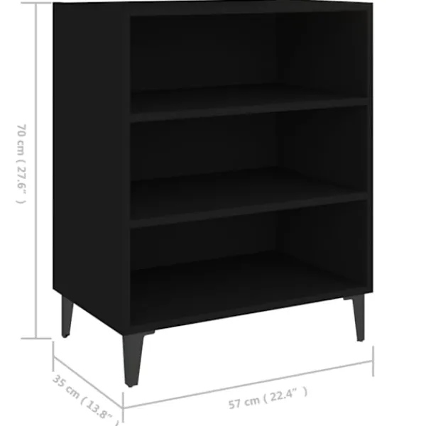 vidaXL Hyllor>Förvaringshylla 57x35x70 cm konstruerat trä