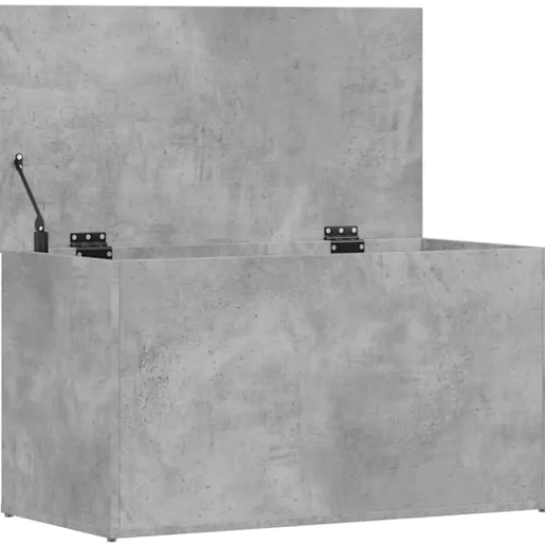 vidaXL Kistor & Koffertar>Förvaringskista betong 84x42x46 cm konstruerat trä