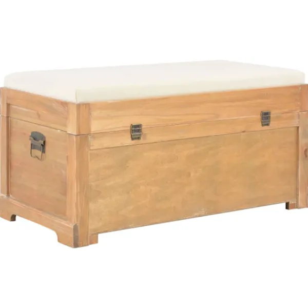 vidaXL Kistor & Koffertar>Förvaringskista med dyna 80x40x40 cm MDF