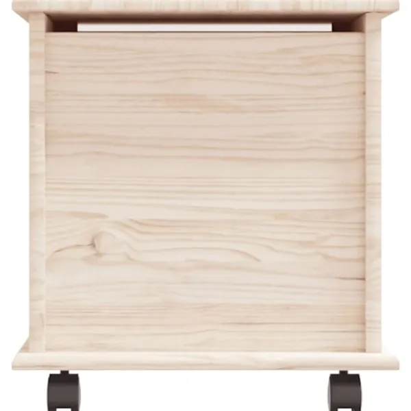 vidaXL Kistor & Koffertar>Förvaringskista på hjul ALTA 73x39,5x43 cm massiv furu